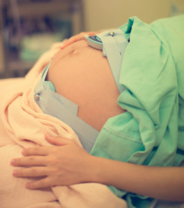 pregnant labor continuous intermittent monitoring belts hospital