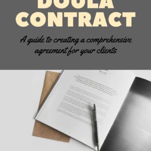 doula, contract, client, agreement, paperwork, release form