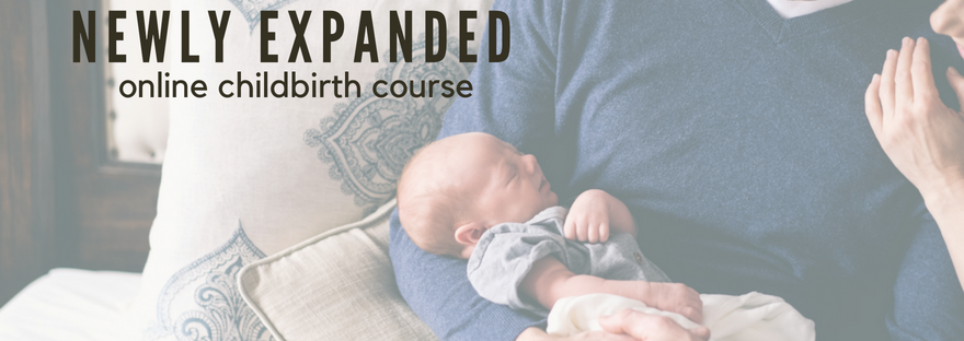 newly expanded online childbirth course discounted