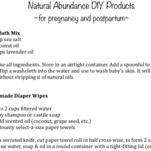 homemade, products, herbal bath, diaper, spray