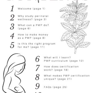 PWP guide table of contents